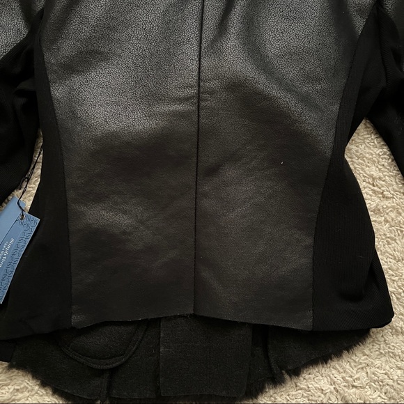 Vera Wang Fur Collar Mixed Media Coat - Picture 10 of 15